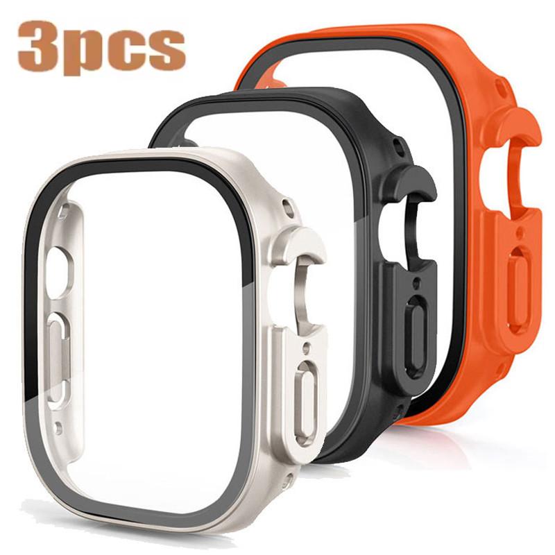 Smartwatch Case - 3Pack Gehard Glas + Case PC