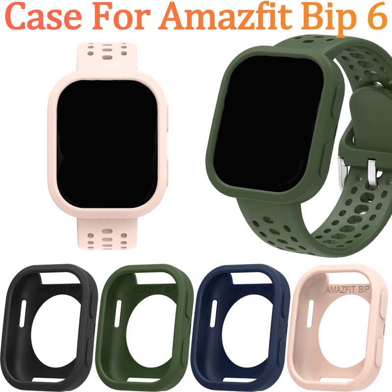 Amazfit Smartwatch Accessories - Voor Amazfit Bip6(A2435) Case-Shockproof Cover, Anti-Kras