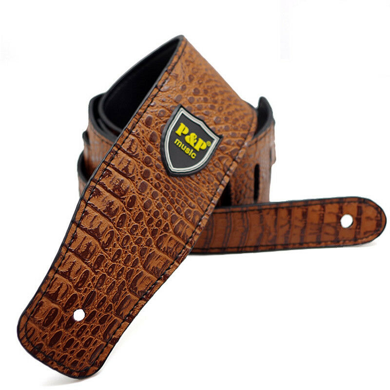 Leather Classic Strap - Pu Leer Klassieke Gitaarband Voor Akoestische
