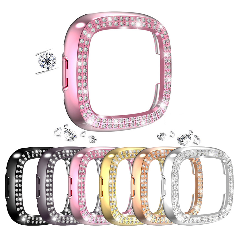 Watch Case Bumper - Gegalvaniseerde PC-beschermhoes voor Fitbit Versa 4