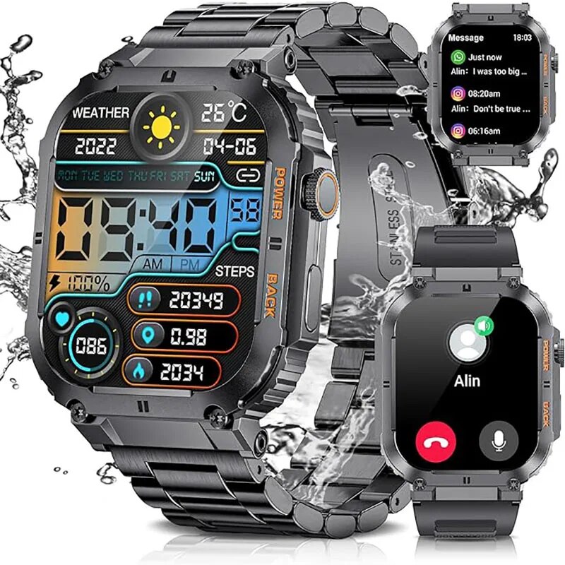 Smartwatch Touch - Lige Outdoor Sport Fitness Smartwatch Voor