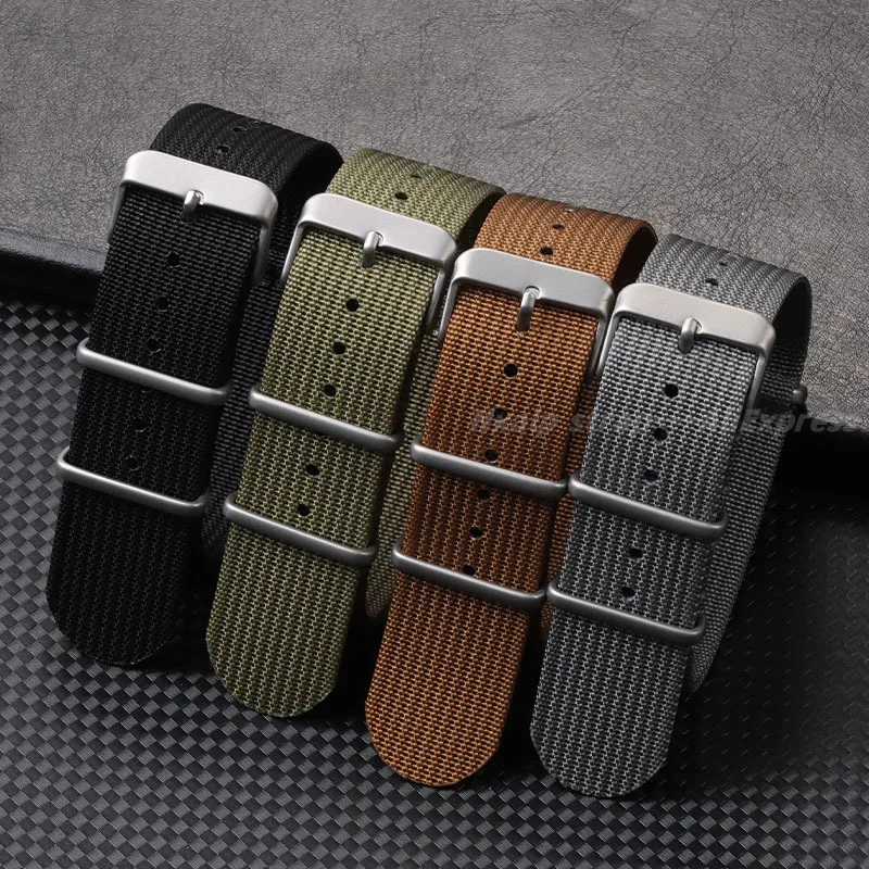 Nylon Nato Strap - Geribbelde Nylon Horlogeband 18mm 20mm 22mm