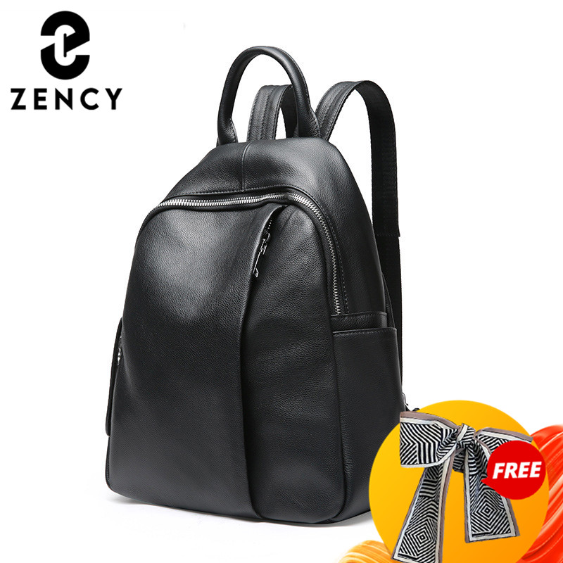 Leather Classic Strap - Zency Anti-diefstal Ontwerp Dames Rugzak 100%
