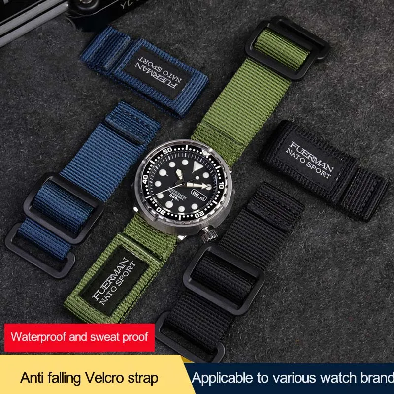 Nylon Nato Strap - Hot Top Nylon Nato Horlogeband Voor