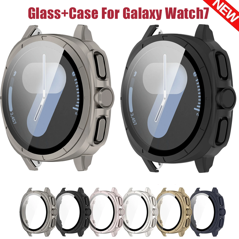 Samsung Smartwatch Accessories - Glas+hoesje voor Samsung Galaxy Watch 7