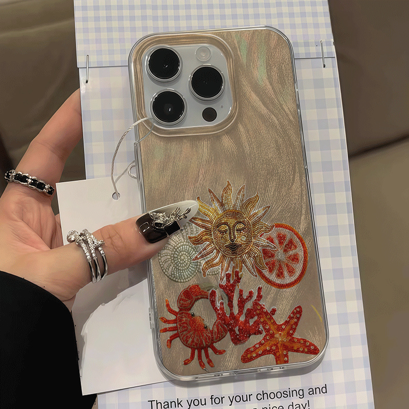 Xiaomi Redmi Note 14 - Camera beschermhoesje met krab en zeester