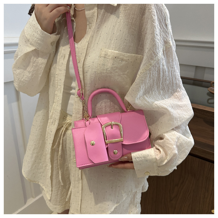 Leather Classic Strap - Barbie Roze Mini PU Leren Handtas