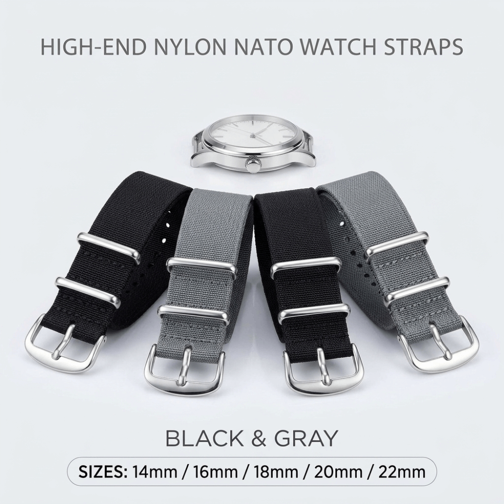 14/16/18/20/22mm NAVO Horlogeb - Nylon Nato Strap recensie en prijs