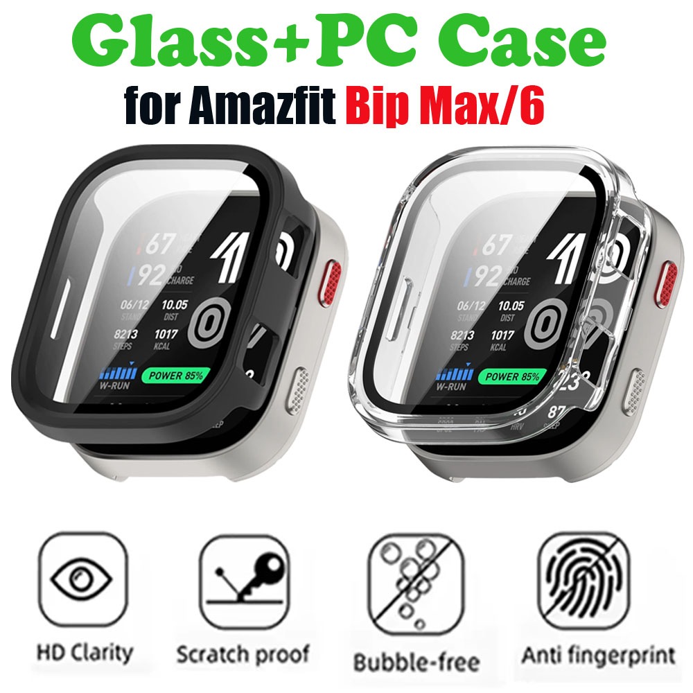 Glas + Case voor Amazfit Bip M - Amazfit Smartwatch Accessories recensie en prijs